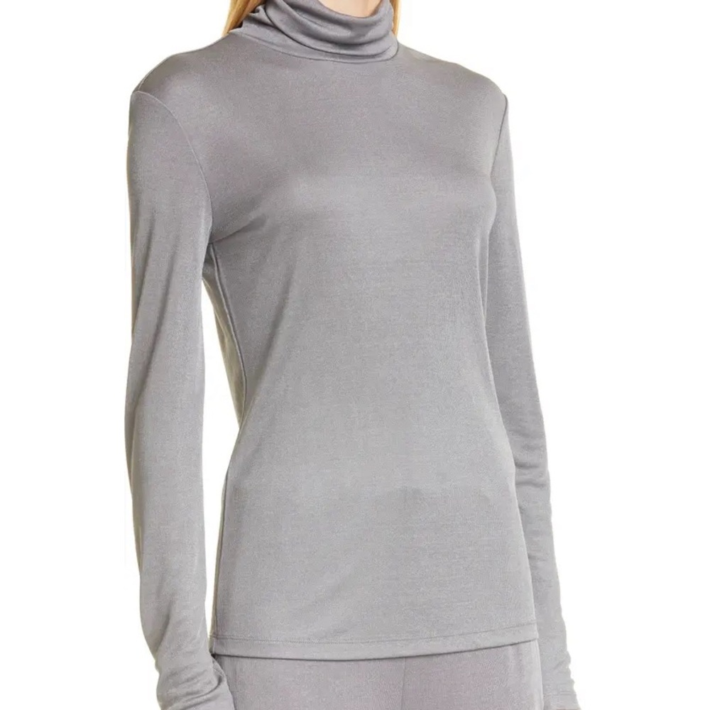 Max Mara Leisure Jersey Turtleneck in Black